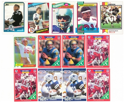 1970s-90s Topps and ProSet NFL Football Hall of Famers Collection (23) – Including Rookie Card Examples! 